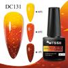 Mtssii 7ml Gold Glitter Thermal Nail Gel Polish Temperature Color Changing Gel Polish Semi Permanent Soak Off UV Gel