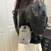 Multifunctional Mini Nylon Crossbody Bag Zipper Water Bottle Bag Drawstring Small Square Bag  Daily