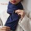 Winter Scarf Thickened Padded Plush Windproof Cold-resistant Stay Warm Solid Color Unisex Outdoor Neck Wrap Clothes Accessory