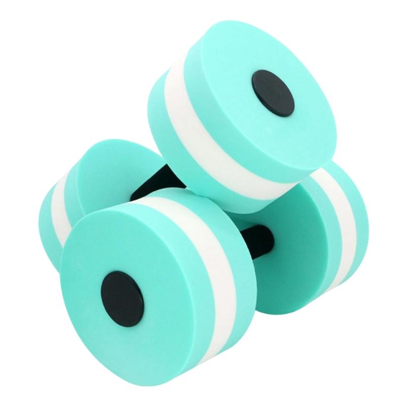 2Pcs Highly Density EVA Foam Dumbbell Aquatic Exercise Dumbells Fitness Barbells Water Fitness Exercises Equipment