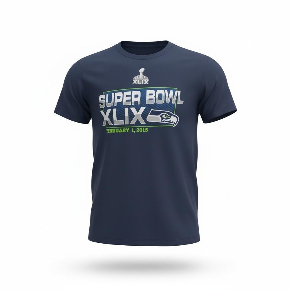 Superbowl Tshirt Seattle Seahawks Size L 144 Unisex T-Shirt