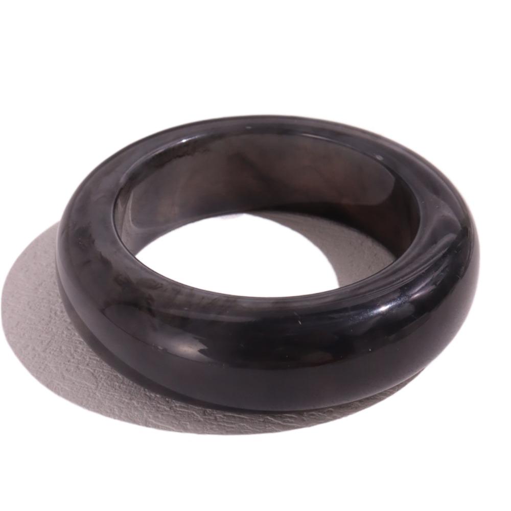 Vintage Acrylic Bangle Smudging Retro Hand Ring Unique Wide Bracelet  Decoration
