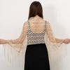 New Solid Color Tassel Shawl for Women's Summer Lightweight and Breathable Shoulder