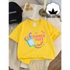 European sizes Boys' T-Shirt Summer Vibes Cocktail Orange Slice, Ideal for Outdoor Activities, Soft Knitted Top, Comfortable And Breathable