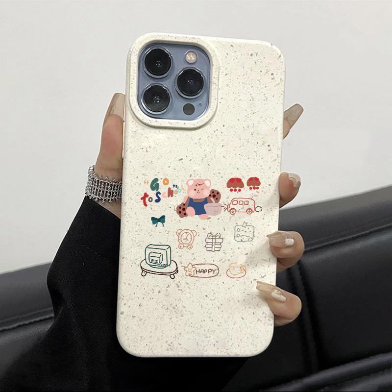 Mobile Phone Cases for iPhone 11 13 XR 15 Pro Max 12 14 Pro Max Case iPhone 16 7 Plus 8 Plus XS Max Degradable and Environmentally Friendly