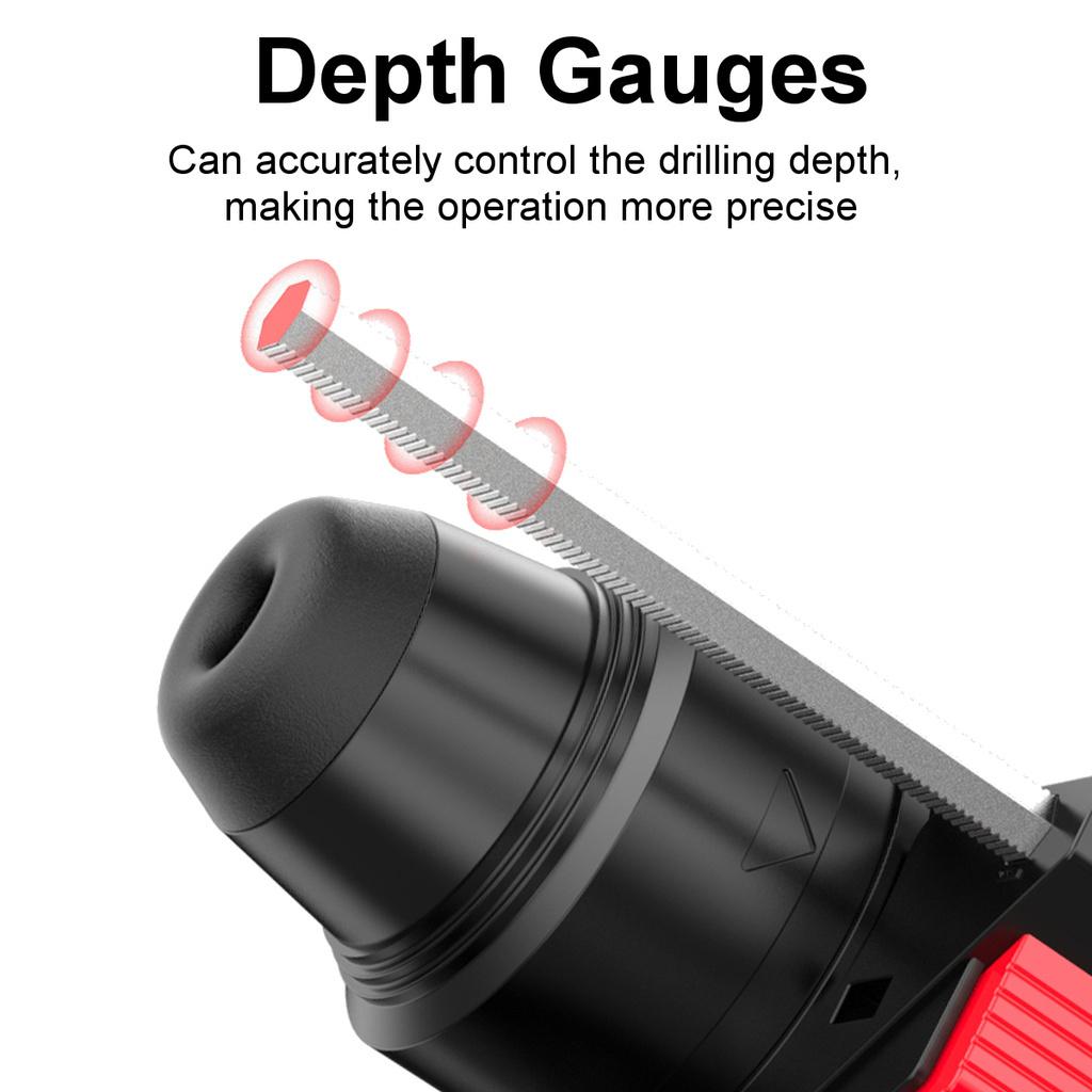 18 В 4 функции, бесщеточный аккумуляторный перфоратор, электрический молоток, ударная дрель без аккумулятора, перезаряжаемая высокая мощность