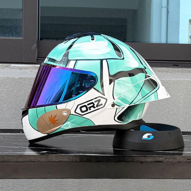 Full Face Motorcycle Helmet With Single Visor Large Rear Wing Bluetooth Slot All Season Use Men Women