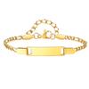 Free Engraving Name Hollow Initial A-Z Letter Bracelet for Women, Stainless Steel Bracelet, Personalized Fashion Jewelry Gift