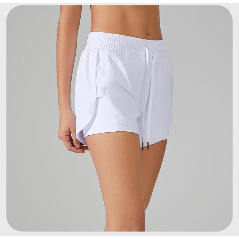 Летние женские спортивные шорты, быстросохнущие, дышащие, свободные, для занятий йогой и фитнесом, антибликовые, для марафона, бега