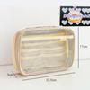 Transparent Storage Bag Multifunction Student Stationery Fashion Pencil Case  Cosmetic Organizer