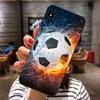 Чехол для телефона Fire Soccer Football для Xiaomi Mi 12 11T 10T 9T Lite Pro Ultra Note 10 Poco F3 F4 X4 GT, мягкий черный чехол для телефона
