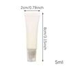 Clear 10pcs 5ml Empty Lip Gloss Tubes Lipstick Tube Balm Soft Makeup Squeeze Container Bottle For Home Use High Quality