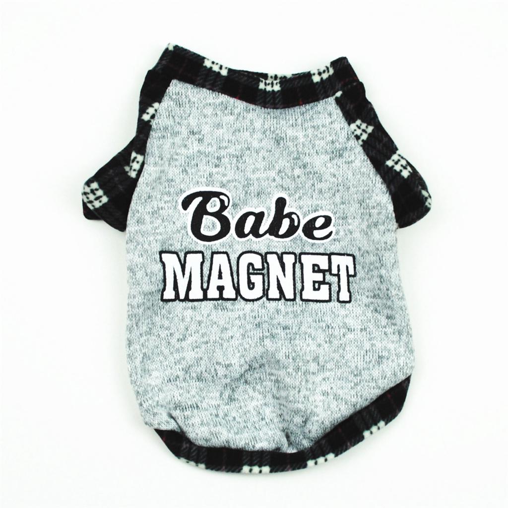 Pet Clothes Dog Clothes Spring and Autumn Thickened Fleece Jacket Shoulder-plugged Fleece Thermal Sweater