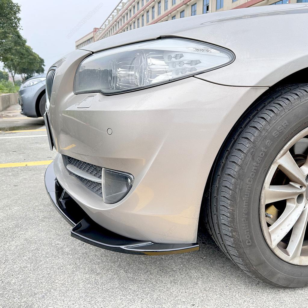 Car Front Bumper Spoiler Lip Gloss Black Lower Splitter For BMW 5 Series F10 F11 Standard 520i 530i 2011-2014 Body Kits Tuning