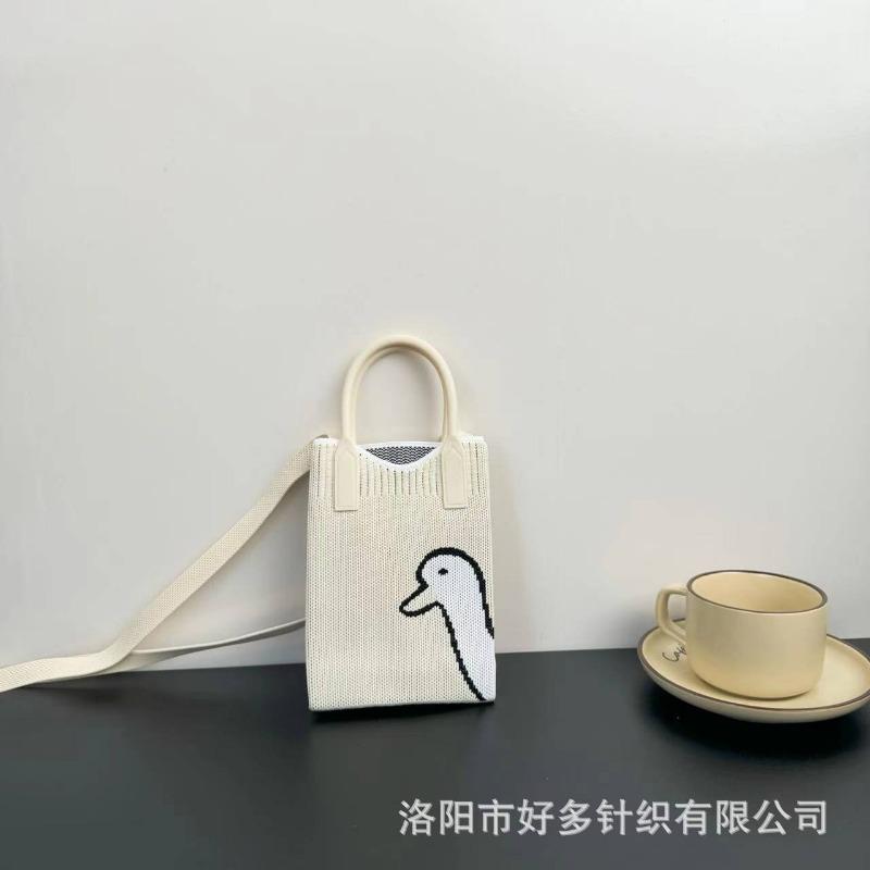 Премиальный сенсорный ns сумка для мобильного телефона новая мультяшная вязаная сумка дофаминовая ниша универсальная сумка-мессенджер через плечо сумочка