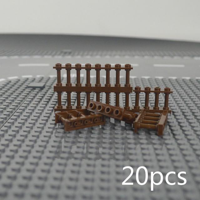 Город Друзей Дом MOC Детали Забор Лестница Лестница Строительные Блоки DIY Дверь Окно Балкон Перила Замок Сад Собрать Кирпичи