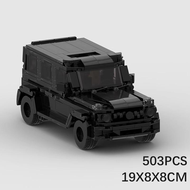 Технический Автомобиль MOC Грузовик Для Mercedesed Benzed G63 6x6 Внедорожник и Прицеп Скоростные Внедорожные Транспортные Средства Наборы Строительные Блоки Детские Игрушки Подарок