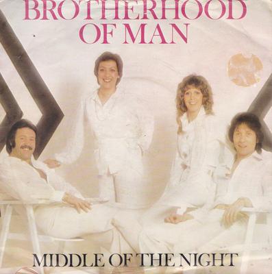 7-дюймовая пластинка BROTHERHOOD OF MAN - Middle Of The Night 7N46117PROMO Pye Records 1978 Великобритания Поп Б/у