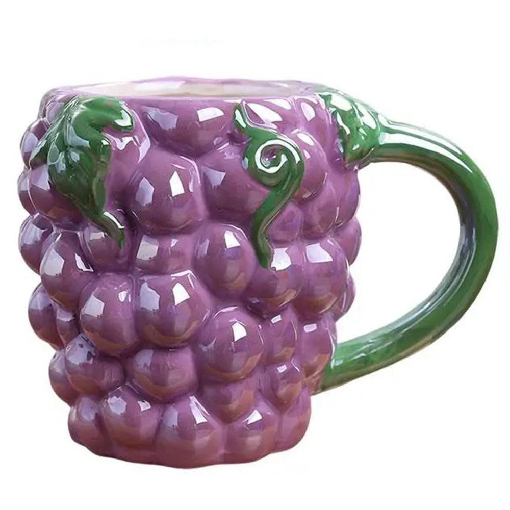 Porcelain Coffee Mug Fruit Shape Milk Container Exquisite 3D Ceramic Cup Home