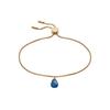 Женский браслет-цепочка Skagen SOFIE SEA GLASS с синим стеклом, SKJ1629710