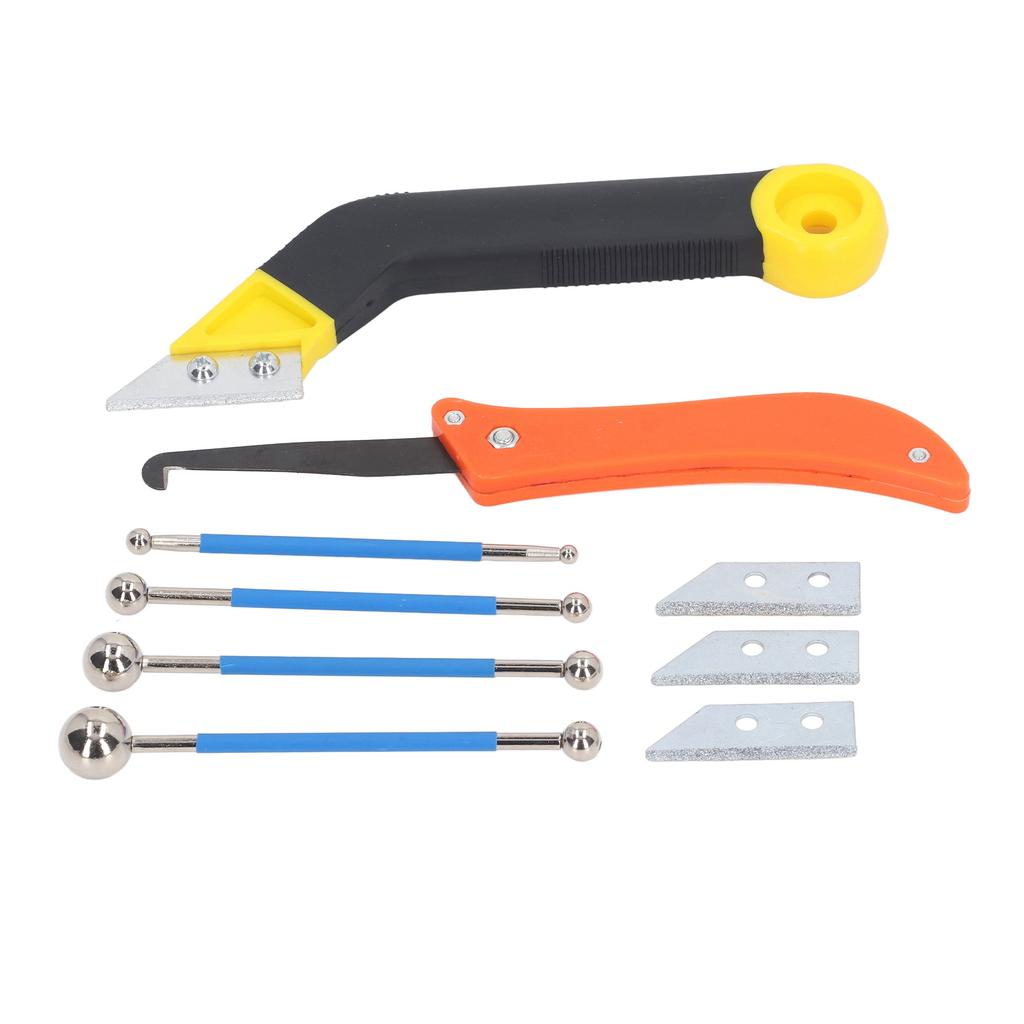 Набор инструментов для заделки швов Угловая пила для затирки Двусторонний шариковый инструмент для плитки для очистки и заполнения швов плитки