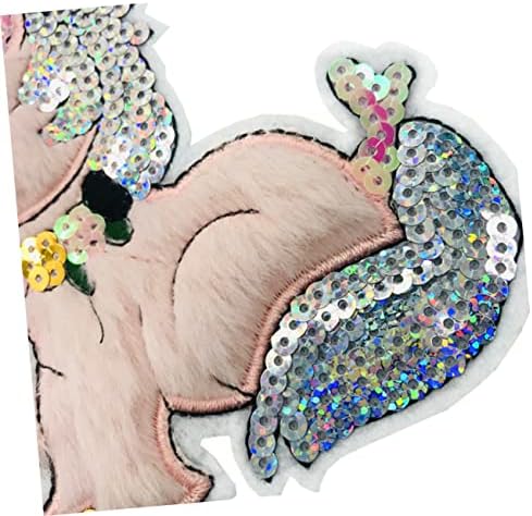 STOBOK 2 Pcs Unicorn Embroidered Patches Large Sew On Applique for Jackets Jeans DIY Clothing Decoration