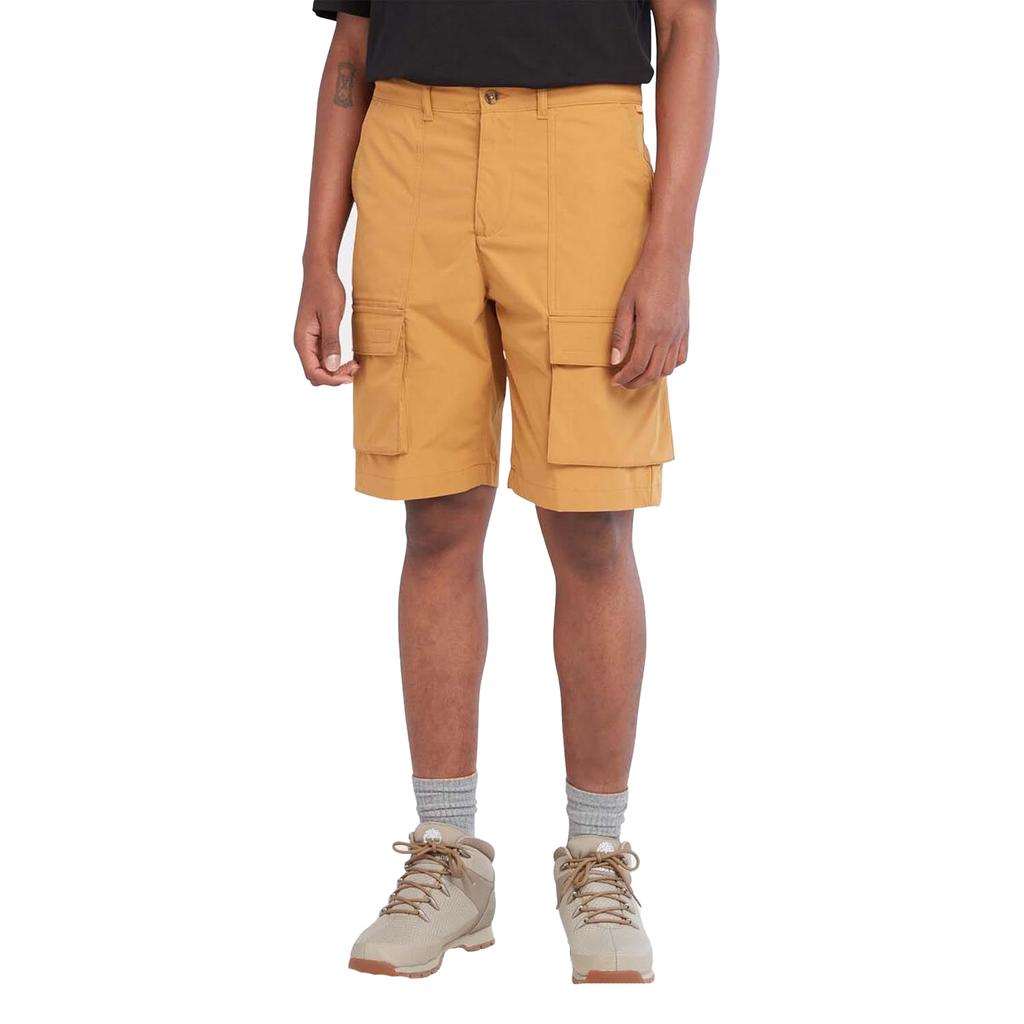 Timberland Mens Leather Badge Water Repellent Cargo Shorts