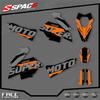 SPACE Индивидуальные мотоциклетные наклейки Для KTM 2007 2008 2009 2010 2011 SMR 690 R Комплекты декалей 008