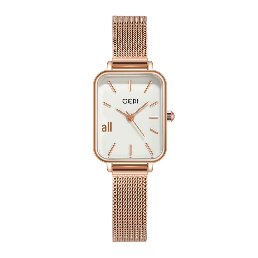 Gedi Women's Ultra-Thin Quartz Mesh Band Waterproof Watch