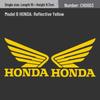 Мотонаклейки Honda Wings - Милые девчачьи наклейки с лазерной модификацией для электровелосипедов