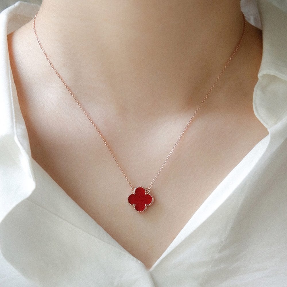 J.Lauren Кулон из перламутра и малахита, двухсторонний, ожерелье из розового золота N01122