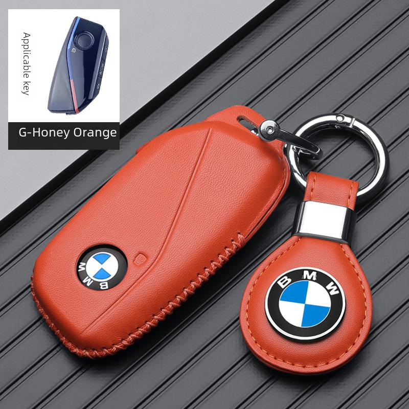 New X1/x7x5 Genuine Leather Key Case For Bmw 7 Series Models Ix/i7/xm740li Shell 735x6 Buckle XB5