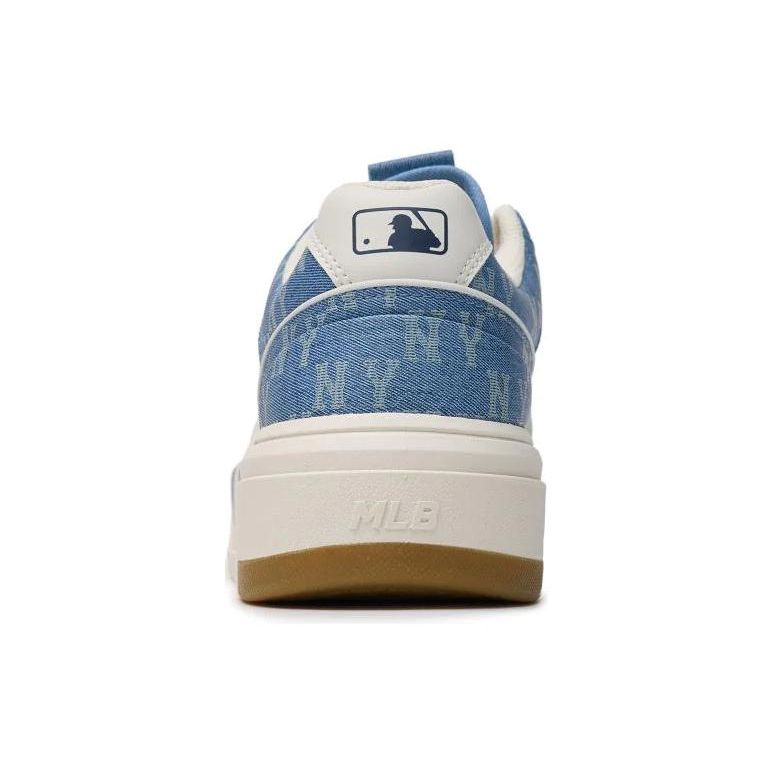 MLB Chunky Liner 24SS Naked Eye 3D Винтажный Цветочный Модный Толстая Подошва Удобные Низкие Кроссовки Унисекс Кроссовки Светло-Голубой 3ASXCLD4N-50BLS