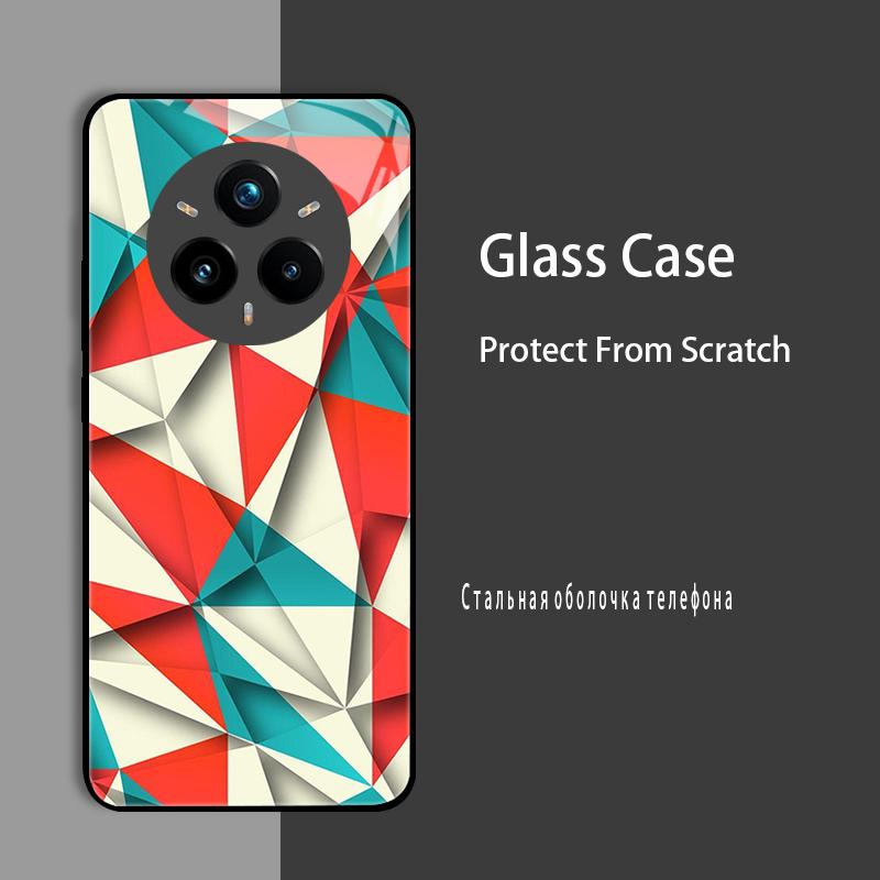 Чехол-бампер из закаленного стекла для Realme 14 Pro Plus, Жесткий чехол-бампер для Realme 14X 13 Plus 12 Pro Plus GT7 Pro, Защитный чехол