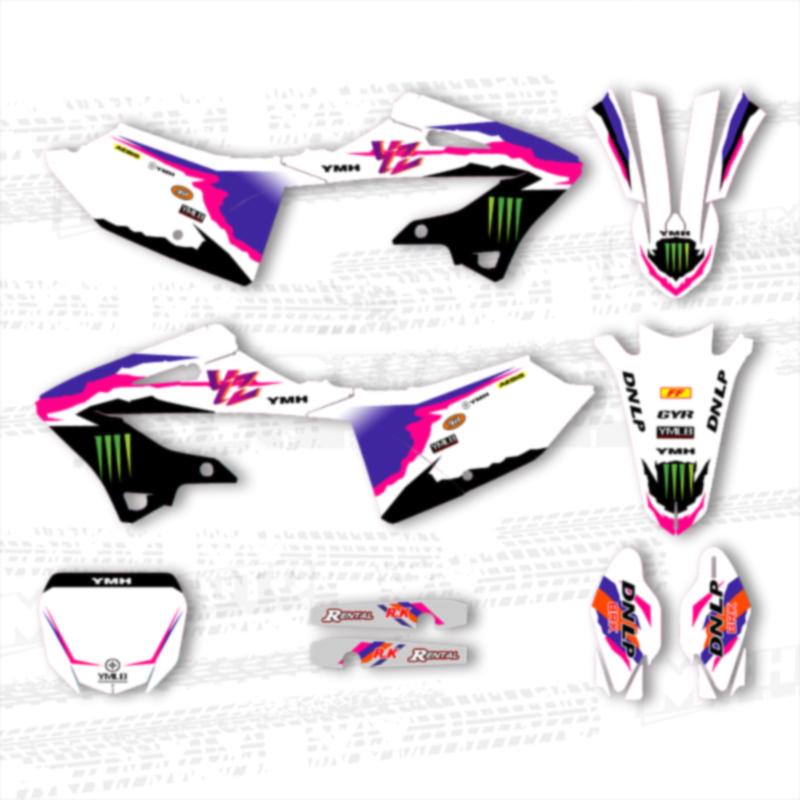 MCHMFG Team Graphics Decals For YAMAHA YZ125 YZ250 YZ 125 250 2024 Dirt Bike Stickers Kits