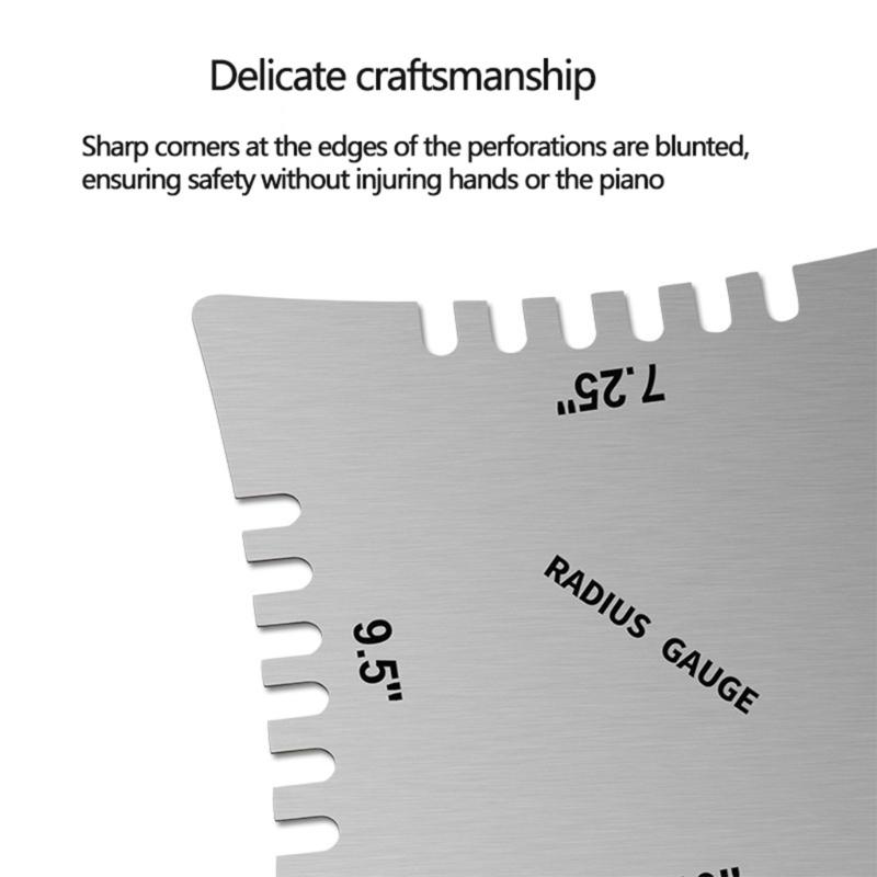 Guitar Notched Radius Gauges Radius Gauge String Height Gauge Polishing Gasket