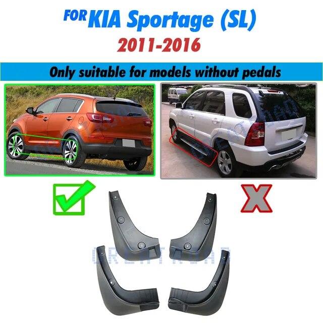 1 комплект автомобильных передних и задних брызговиков для KIA Sportage (SL) 2011-2016 Аксессуары Брызговики 1 комплект/4 шт крылья