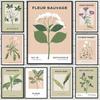 Classic Modern Botanical Canvas Paintings Botany Flower Posters and Prints Vintage Wall Art Picture Home Living Room Decoration
