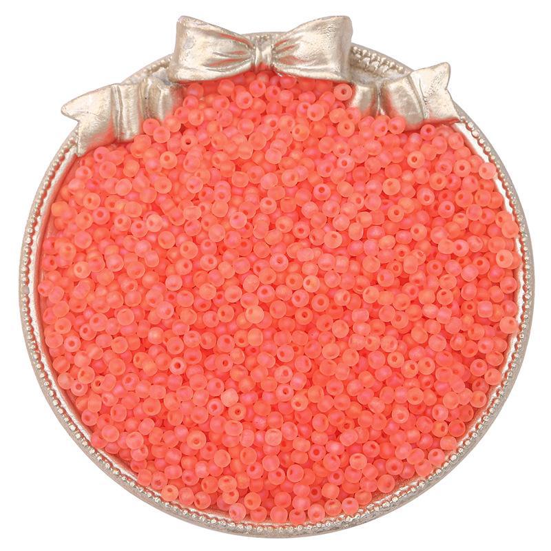 Изготовленные вручную высококачественные стеклянные матовые рисовые бусины для создания украшений из бисера своими руками.