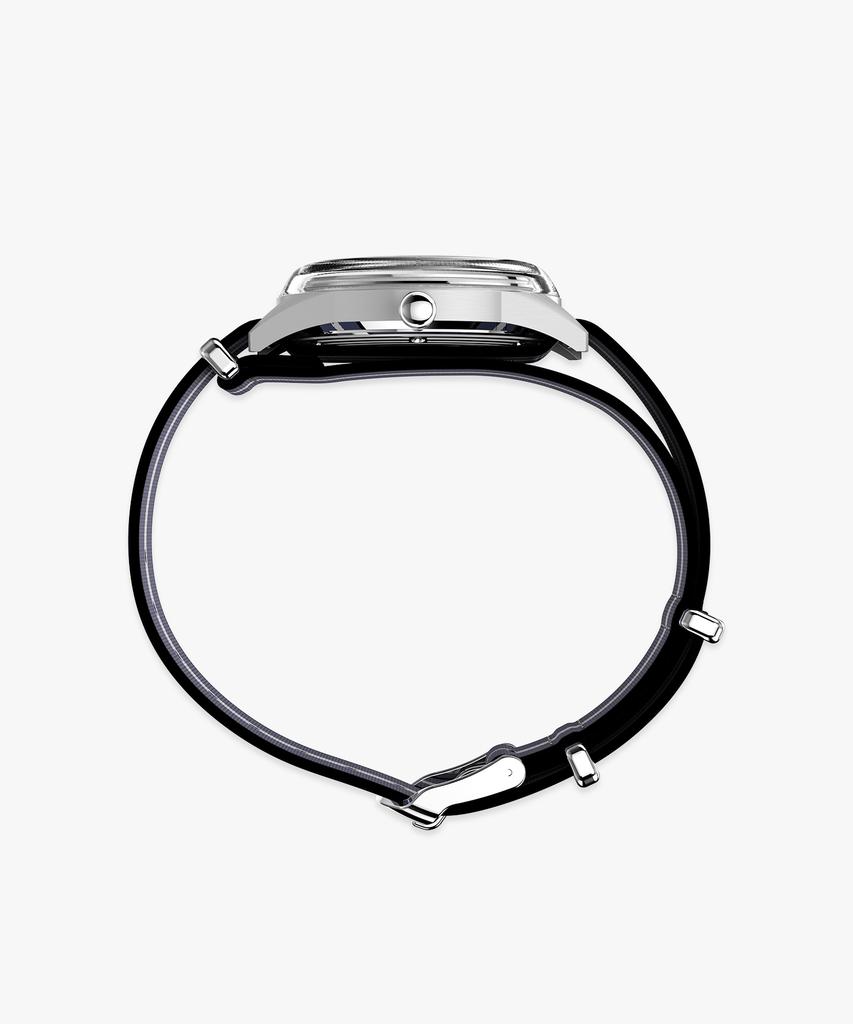 Taimaegseu Merlin Jet Quartz Fabric Strap Wristwatch 39Mm