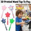 Эластичный 3D-печатный волшебный посох Tap To Pay Портативный держатель для волшебного посоха-звезды Платежные инструменты
