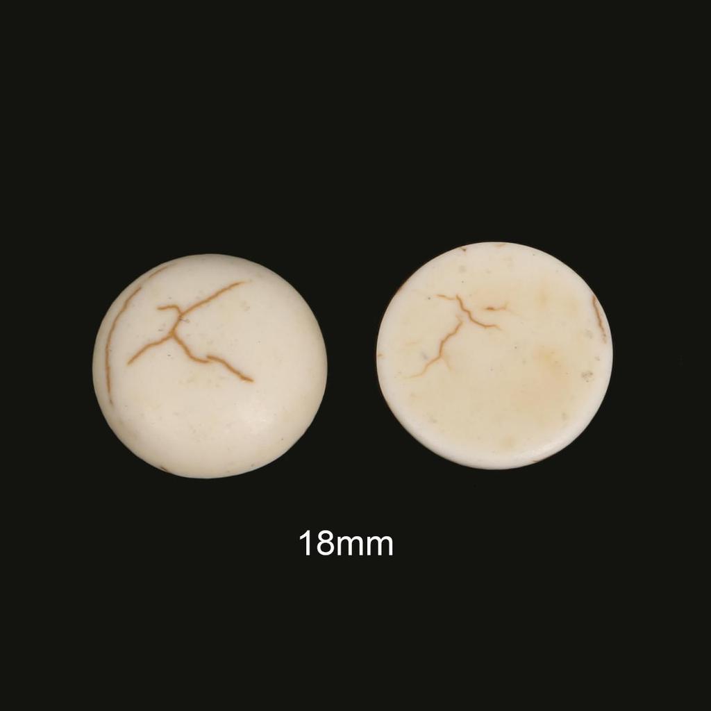 Синтетические бирюзовые белые бусины с круглым камнем, круглые бусины для изготовления ювелирных изделий, браслет, ожерелье, ножной браслет