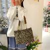 Women's Bag Retro Casual Leopard Print Shoulder Armpit Bag Large Capacity Tote Bag Trendy Women's Backpack