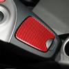 For TOYOTA Prius 2012-2015 Car Cup Holder Lid Decoration Cover Trim Sticker Decal Car Interior Accessories Red Carbon Fiber