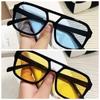 2 PC New Fashion Korean  Sunglasses Personality Hollow Out Trend Men and Women Sunglasses Net Red with Sunglasses
