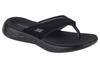 On The Go 600 - Flourish, Womens Black Flip-flops