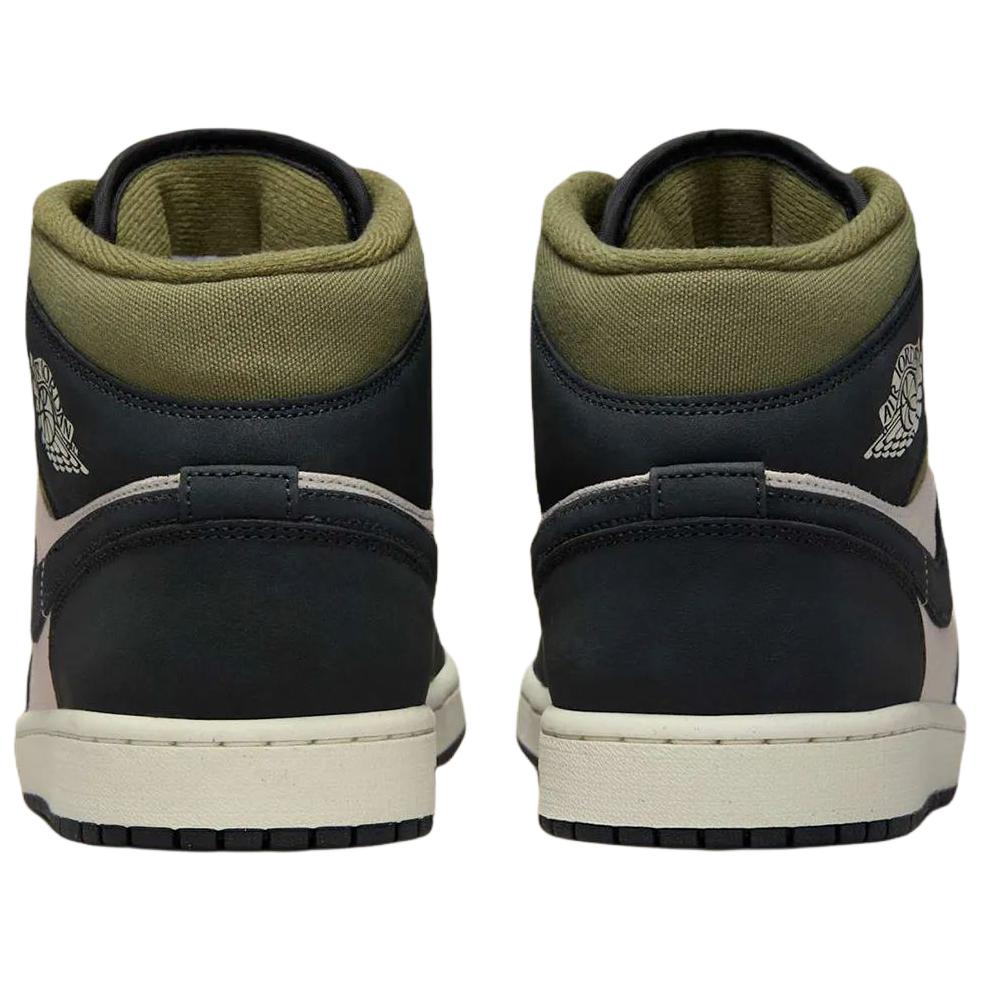 Air Jordan 1 Mid SE Светло-Орехово-Коричневый Средне-Оливковый Парусный Черный HV4091-102