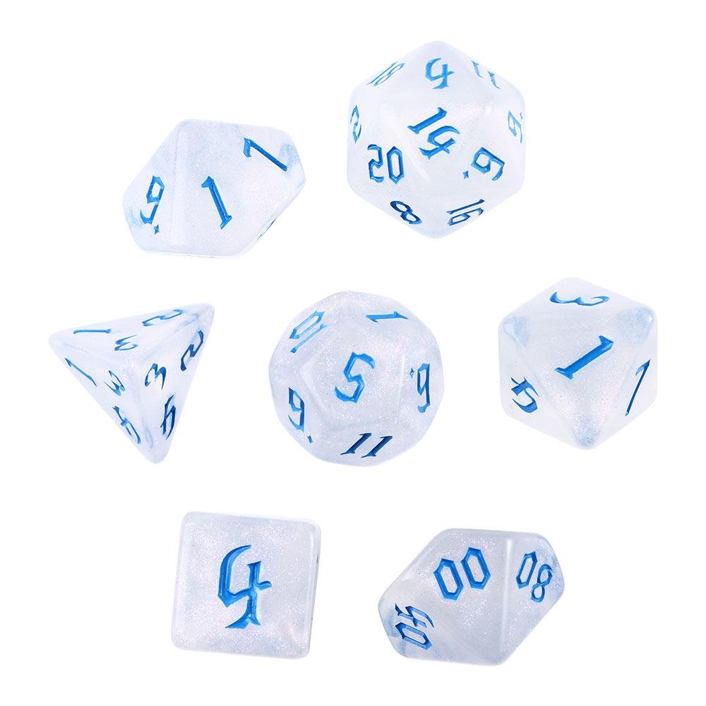 7 штук многогранных кубиков двух цветов, многогранные кубики, инструменты для развлечений для настольных игр в баре, ночном клубе