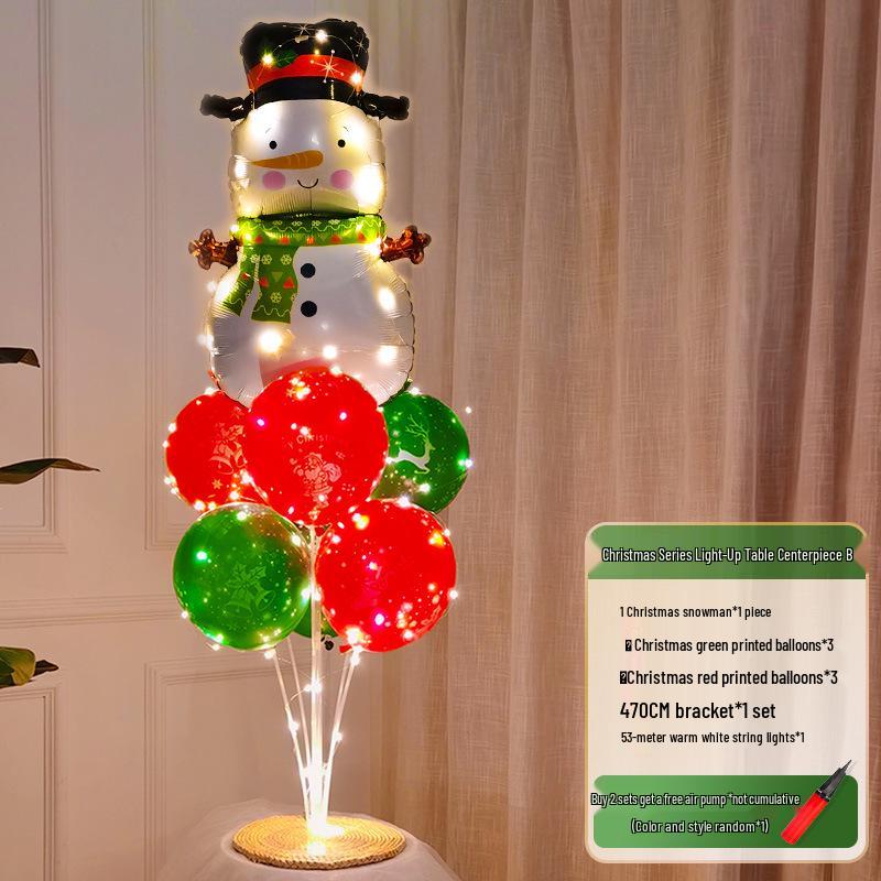 Christmas Luminous Balloon Decorations for Trees, Tables, and Window Displays