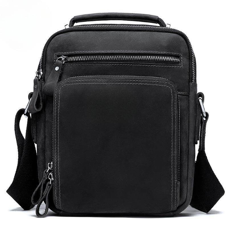 Мужская кожаная сумка через плечо Mad Horse из коровьей кожи, мужская сумка через плечо из масляно-вощеной кожи